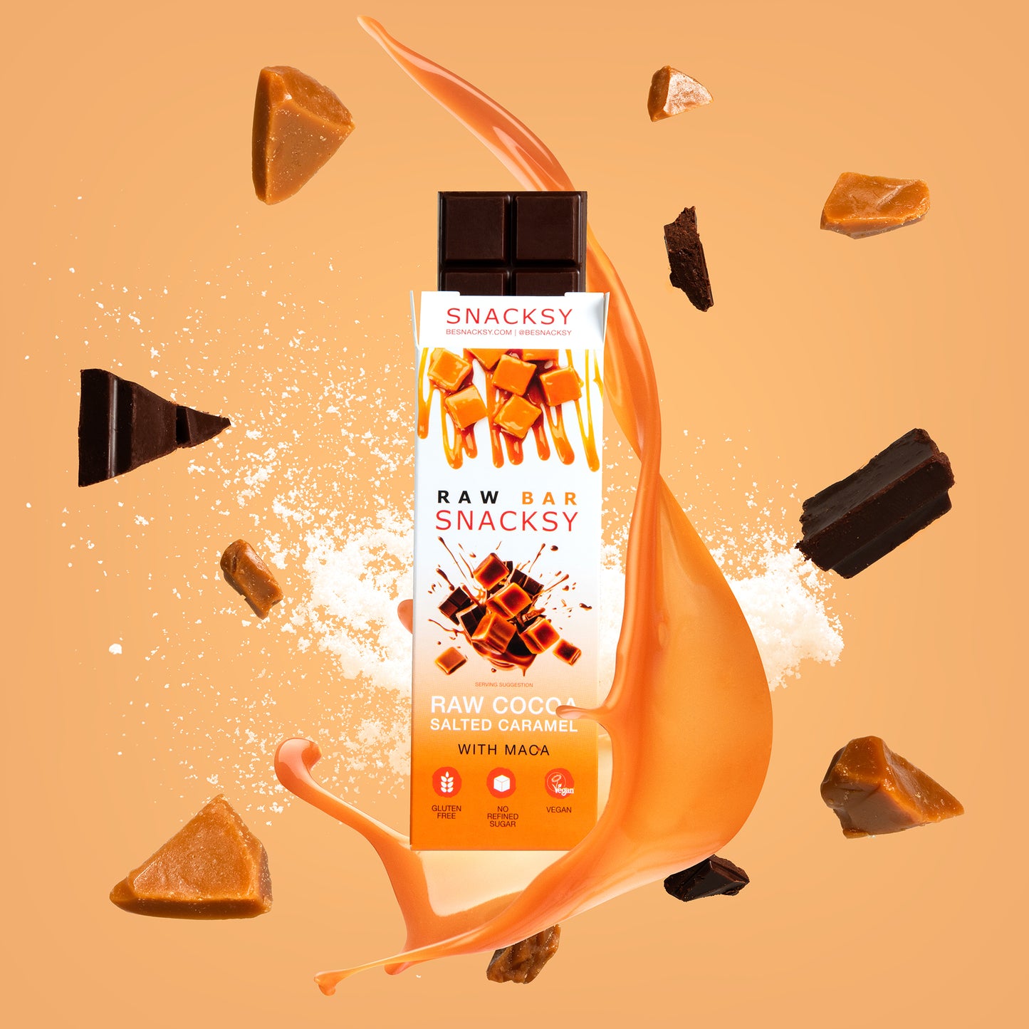 Raw Chocolate Salted Caramel with Maca