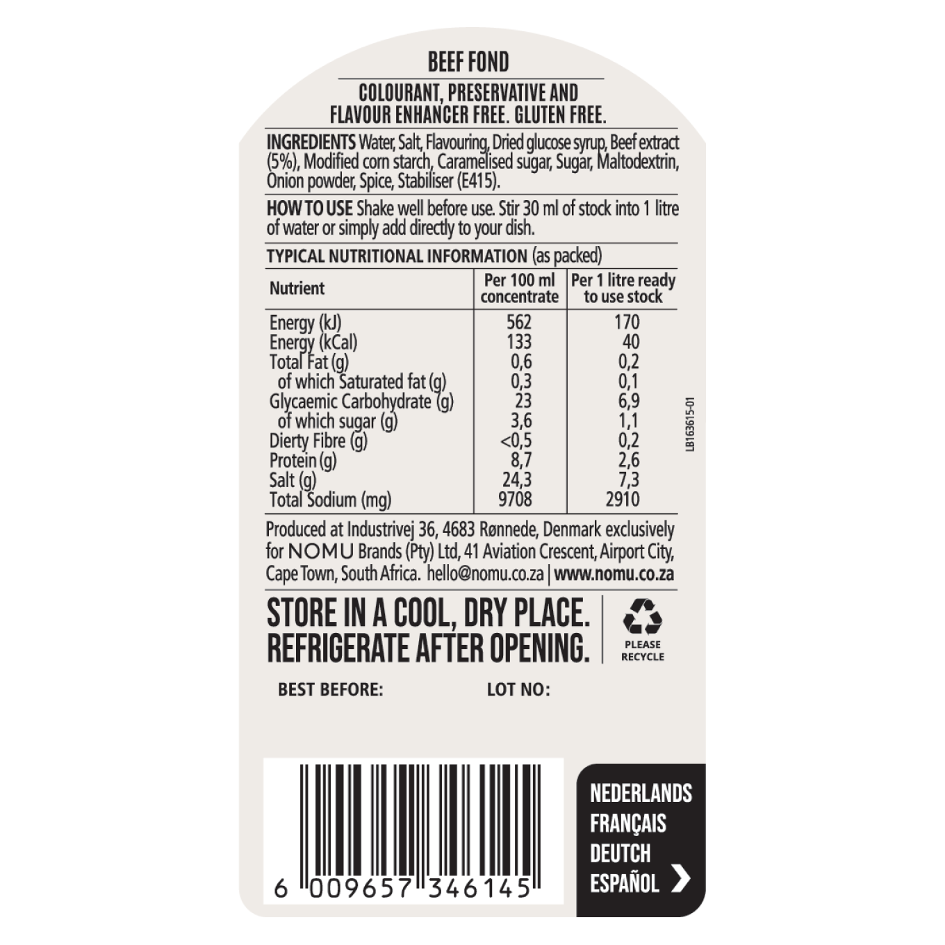 NOMU Beef Stock 200ml
