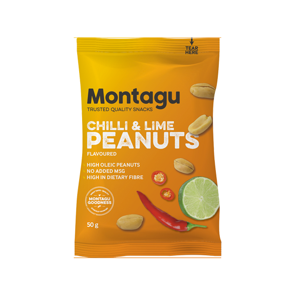 Montagu: Roasted Peanuts Chilli & Lime Flavoured 50g