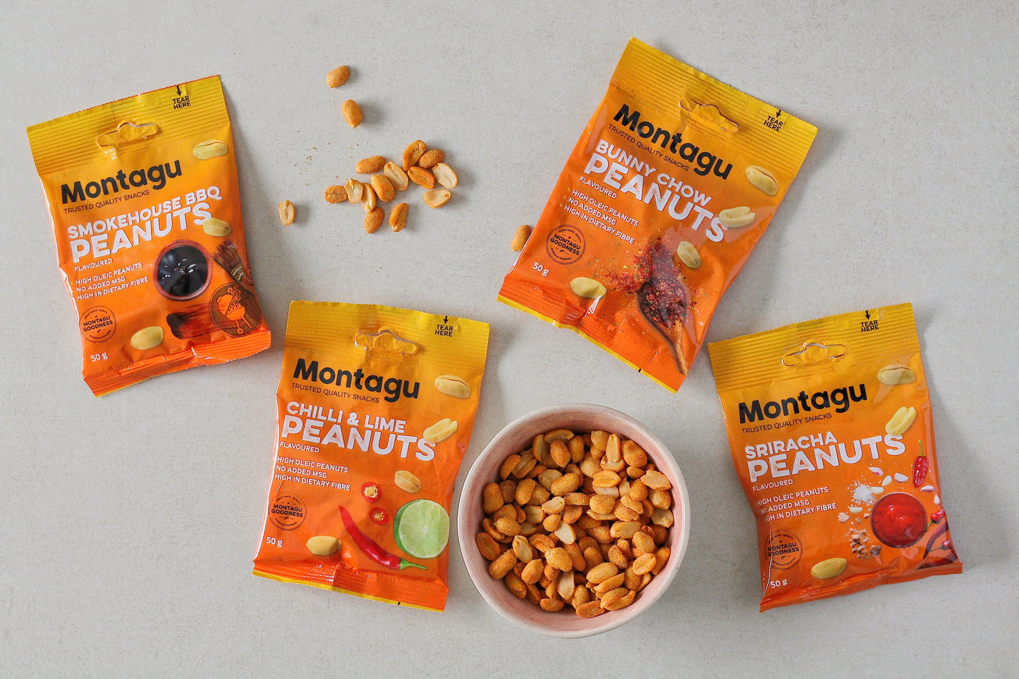 Montagu: Roasted Peanuts Chilli & Lime Flavoured 50g