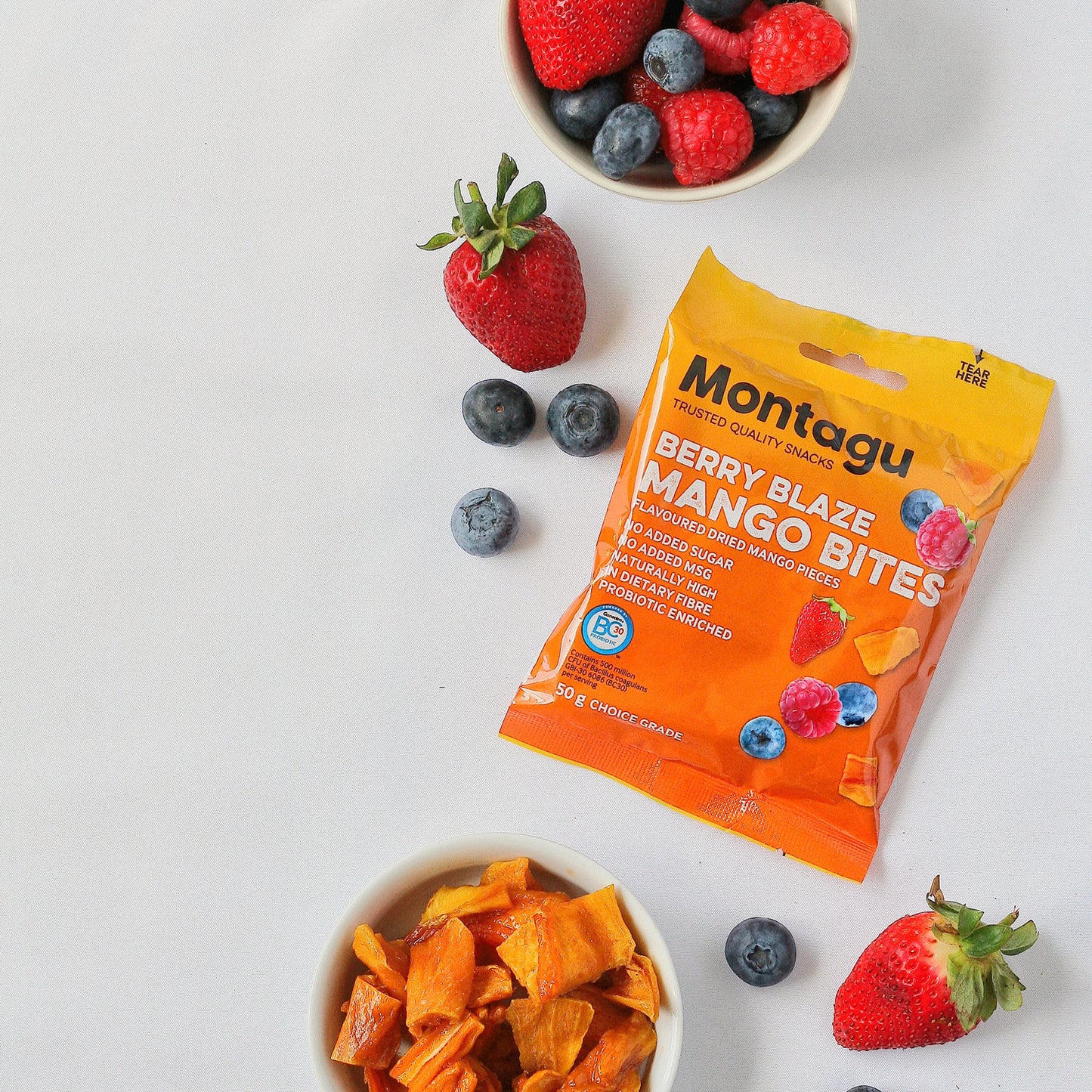 Montagu: Mango Bites - Berry Blaze Flavoured