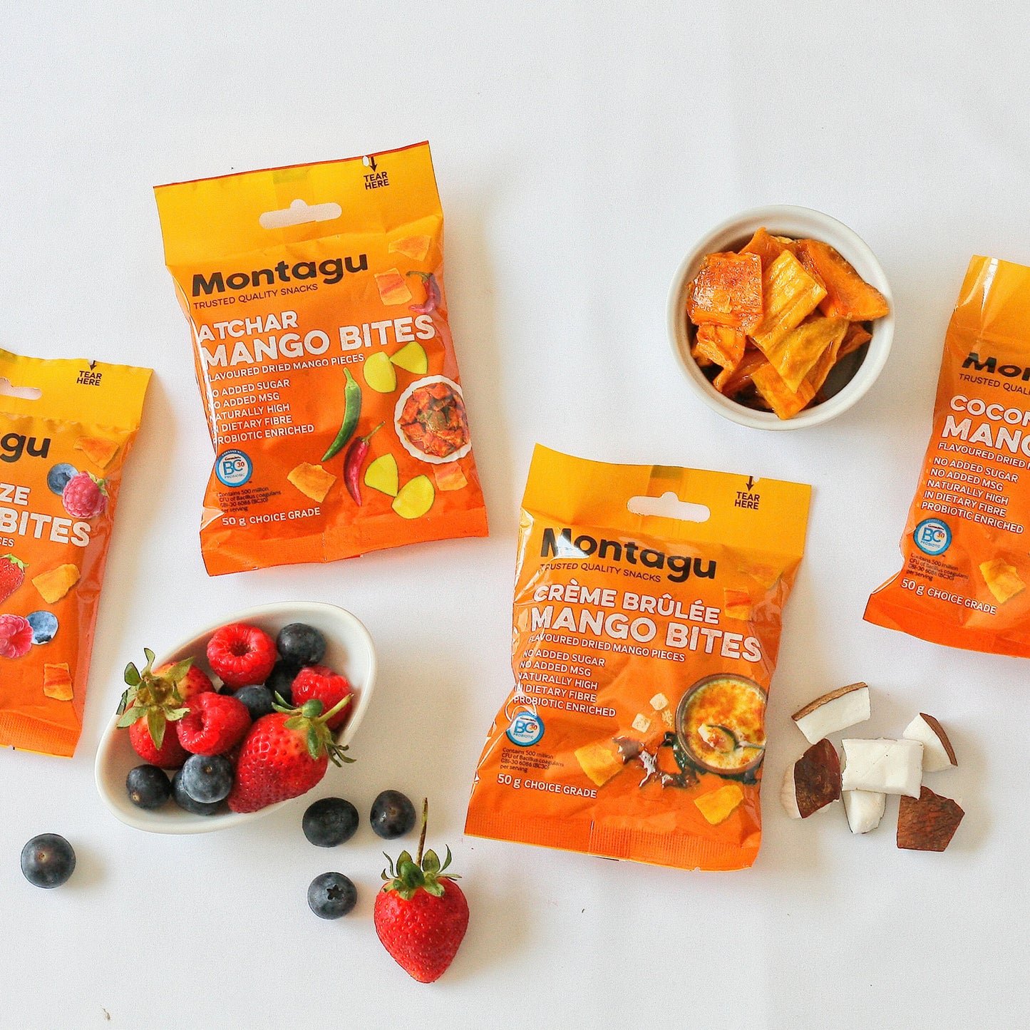 Montagu: Mango Bites - Berry Blaze Flavoured