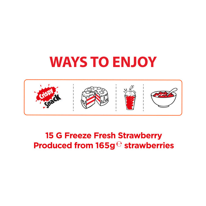 Strawberry Freeze-Dried Fruit Snacks | Pol's Freeze Fresh- 15G