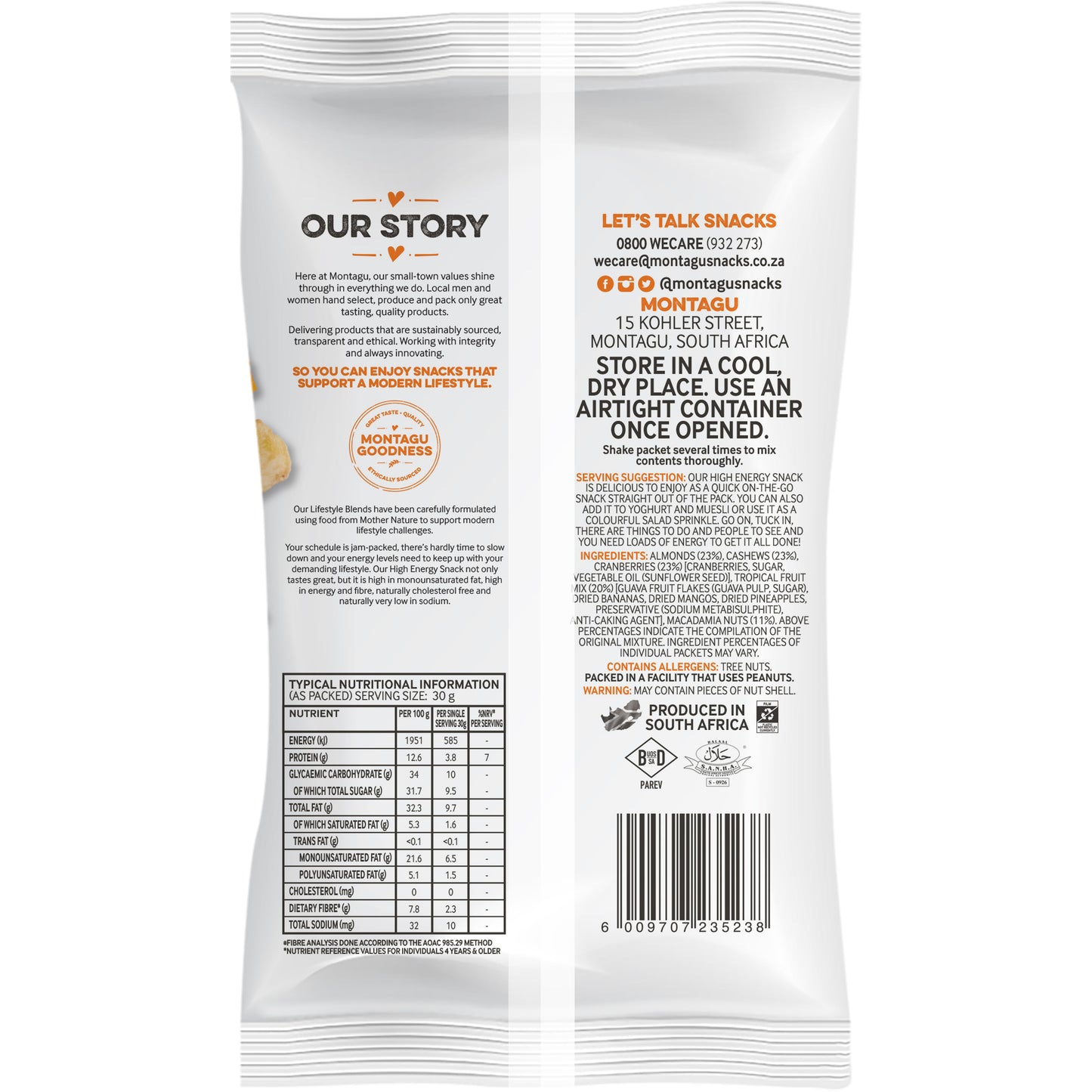 Montagu: Lifestyle - High Energy Snack