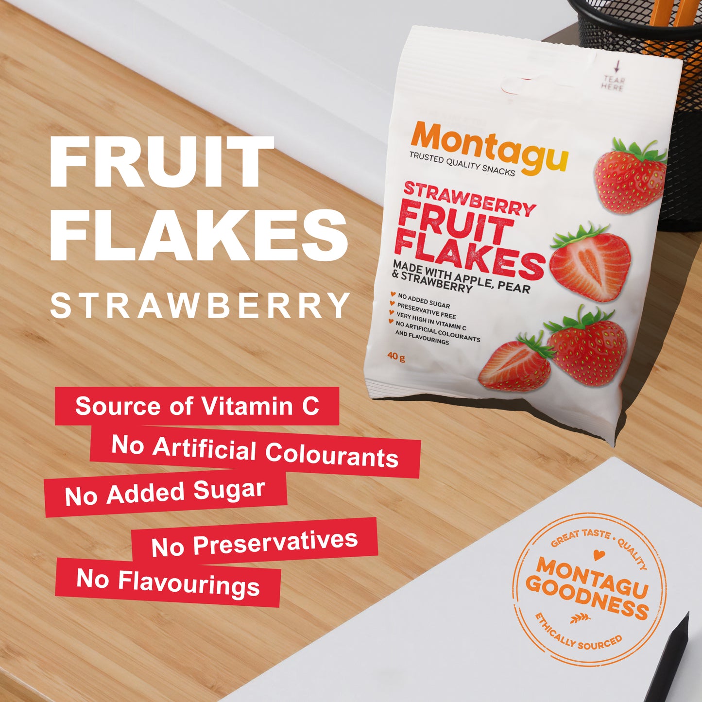 Montagu: Fruit Flakes - Strawberry