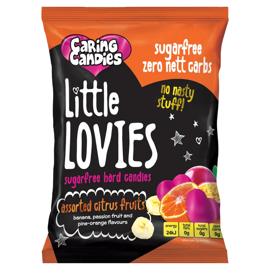 Sugar Free Candy: Little Lovies | 100g | Assorted Citrus