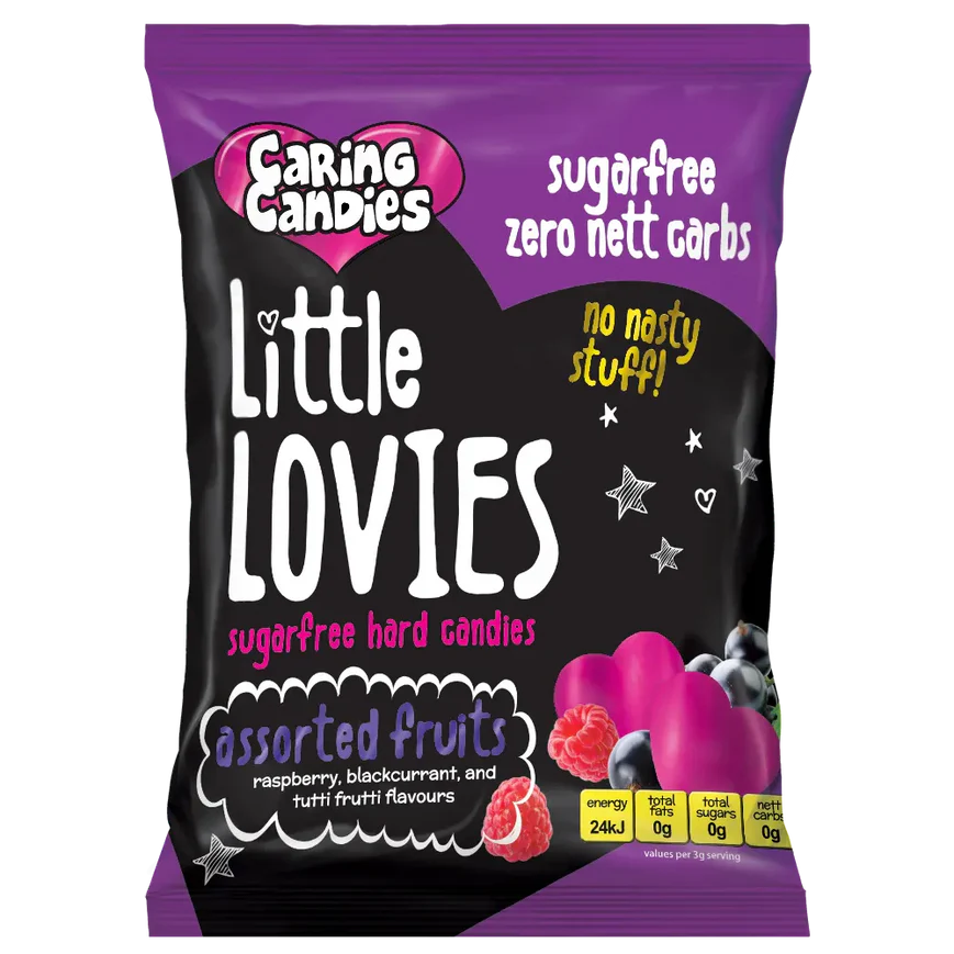 Sugar Free Candy: Little Lovies | 100g | Assorted Fruits
