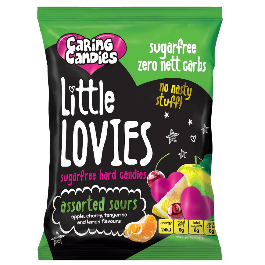 Sugar Free Candy: Little Lovies | 100g | Assorted Sours
