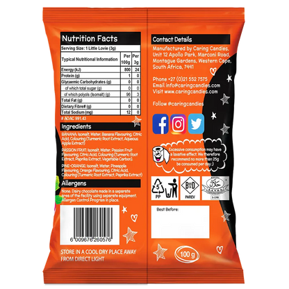 Sugar Free Candy: Little Lovies | 100g | Assorted Citrus