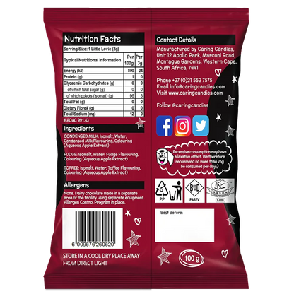 Sugar Free Candy: Little Lovies | 100g | Assorted Comforts