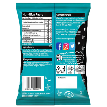 Sugar Free Candy: Little Lovies | 100g | Toffee Mint