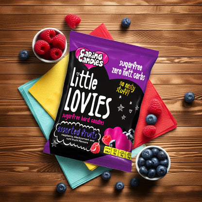 Sugar Free Candy: Little Lovies | 100g | Assorted Fruits