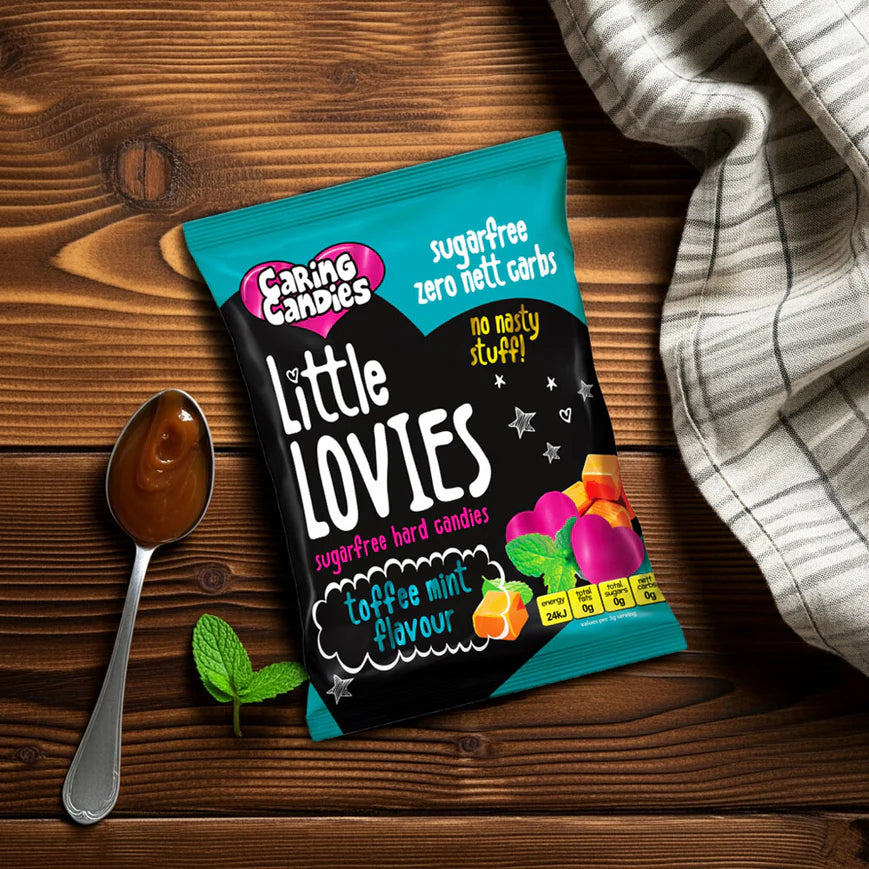 Sugar Free Candy: Little Lovies | 100g | Toffee Mint