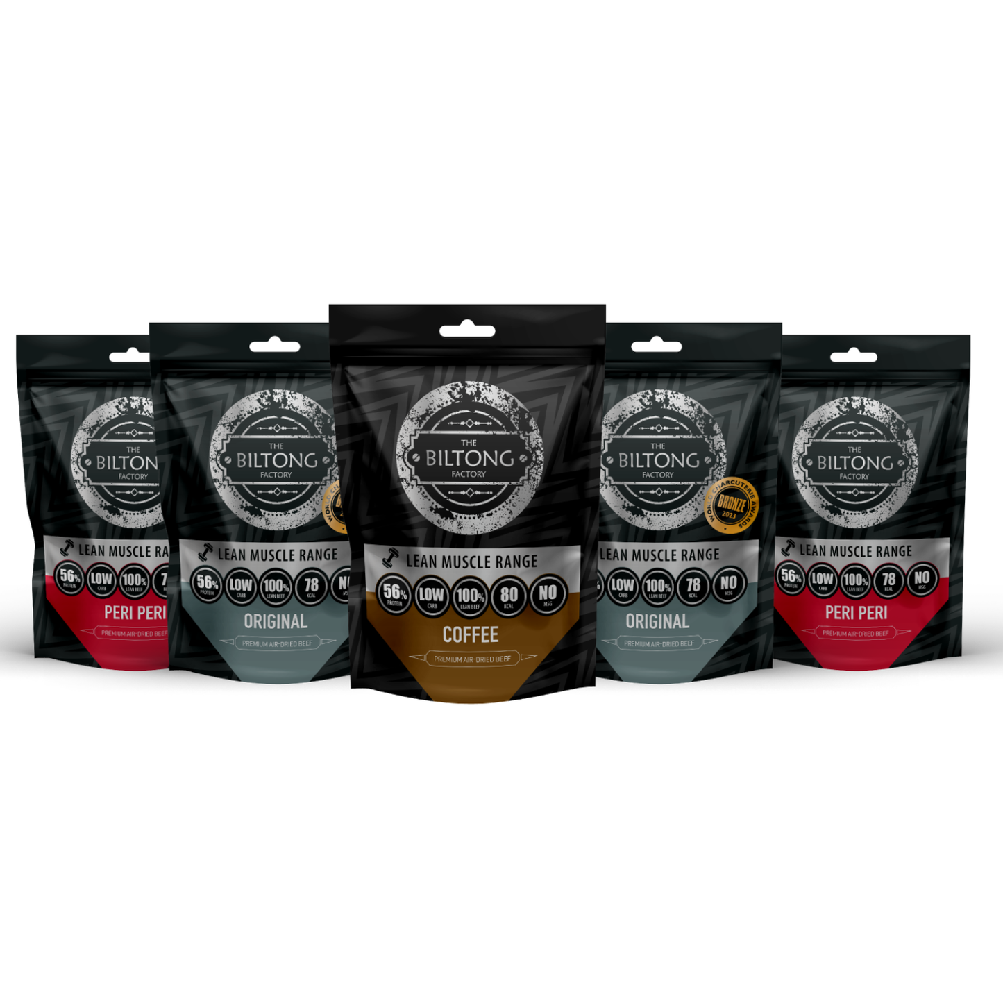 Biltong – Lean Muscle Range (5 x 30g)