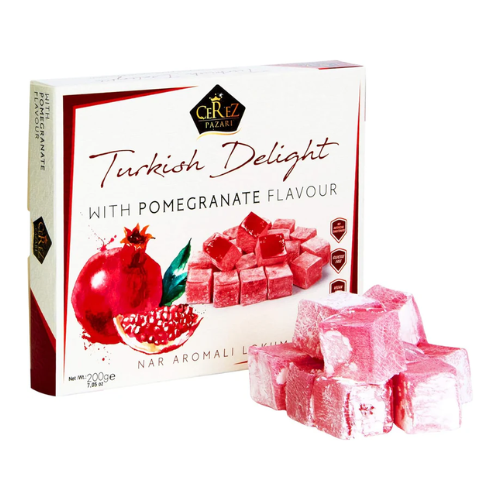 Turkish Delight White Box Pomegranate Flavour 230g