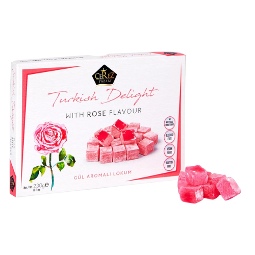 Turkish Delight White Box Rose Flavour 230g