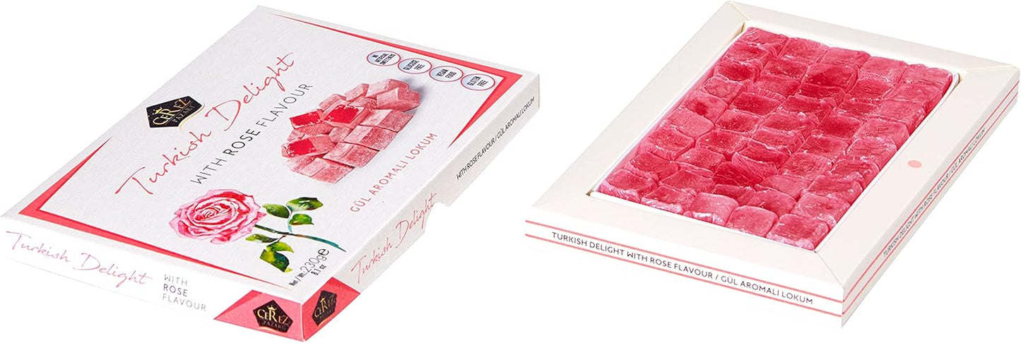 Turkish Delight White Box Rose Flavour 230g