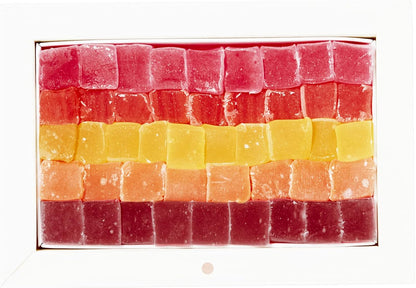 Turkish Delight White Box Strawberry, Peach, Melon, Tangerine, Blackberry Flavours 230g