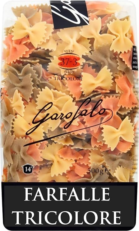 Garofalo Farfalle Tricolore Italian Dried Pasta