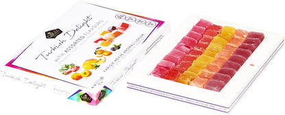 Turkish Delight White Box Strawberry, Peach, Melon, Tangerine, Blackberry Flavours 230g