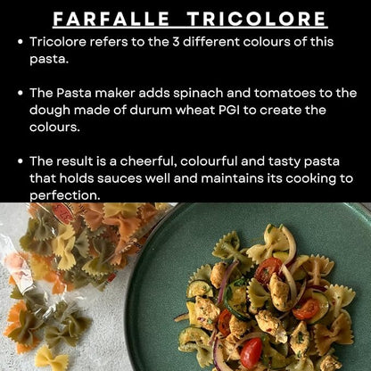 Garofalo Farfalle Tricolore Italian Dried Pasta