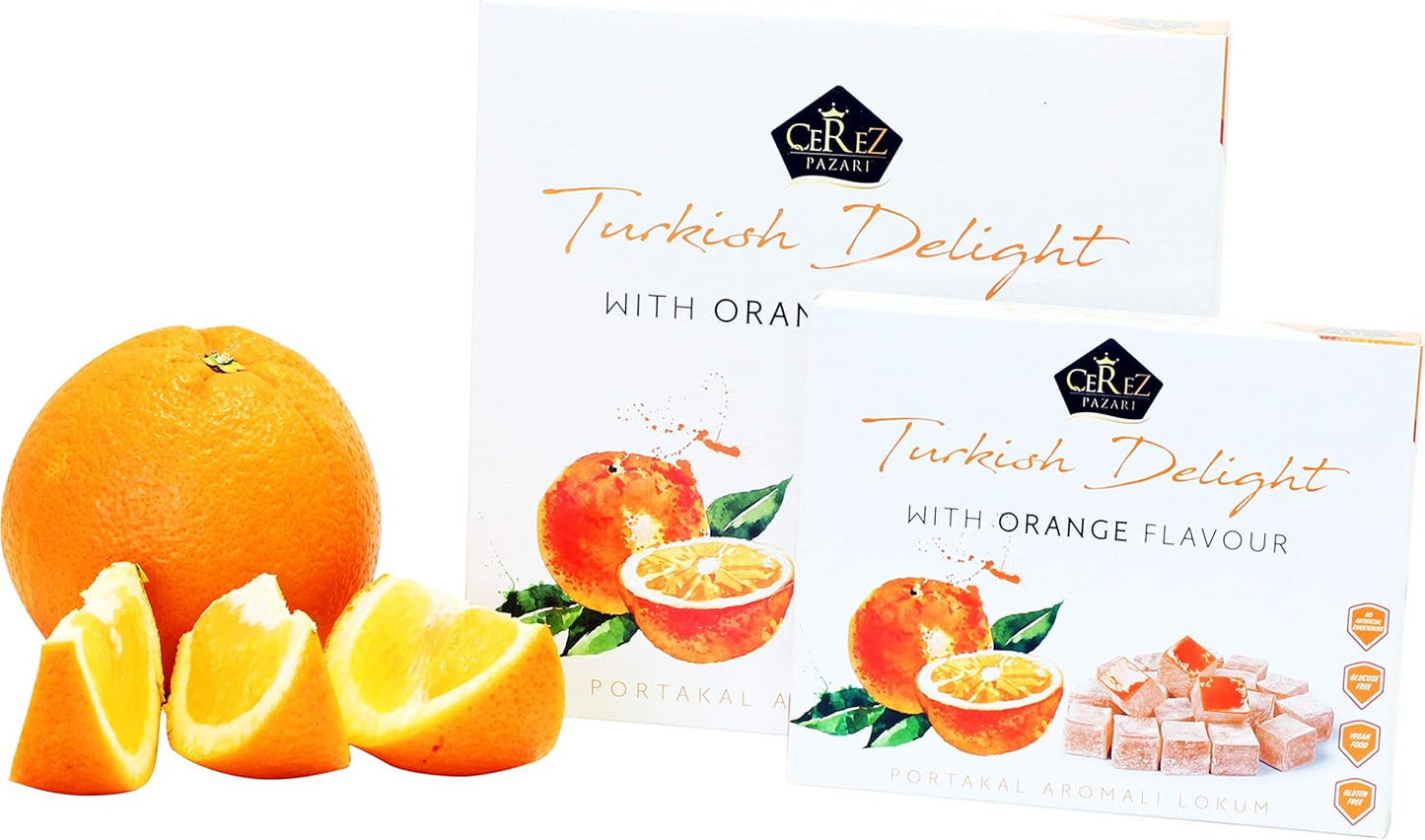 Turkish Delight White Box Orange Flavour 230g