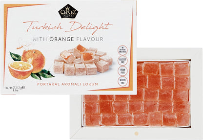 Turkish Delight White Box Orange Flavour 230g