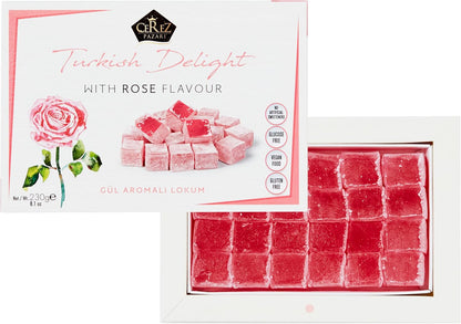 Turkish Delight White Box Rose Flavour 230g
