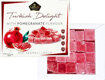 Turkish Delight White Box Pomegranate Flavour 230g