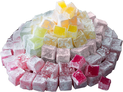 Turkish Delight White Box Rose, Orange, Lemon Flavour 230g