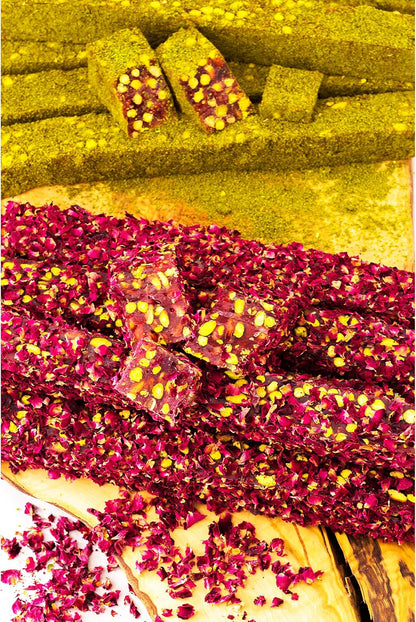 Turkish Delight Luxury Box Pistachio Rose & Pomegranate 250g