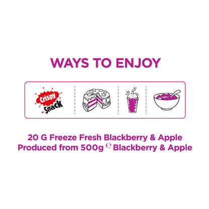 Blackberry & Apple Freeze-Dried Snacks | Pol's Freeze Fresh- 10 Pack