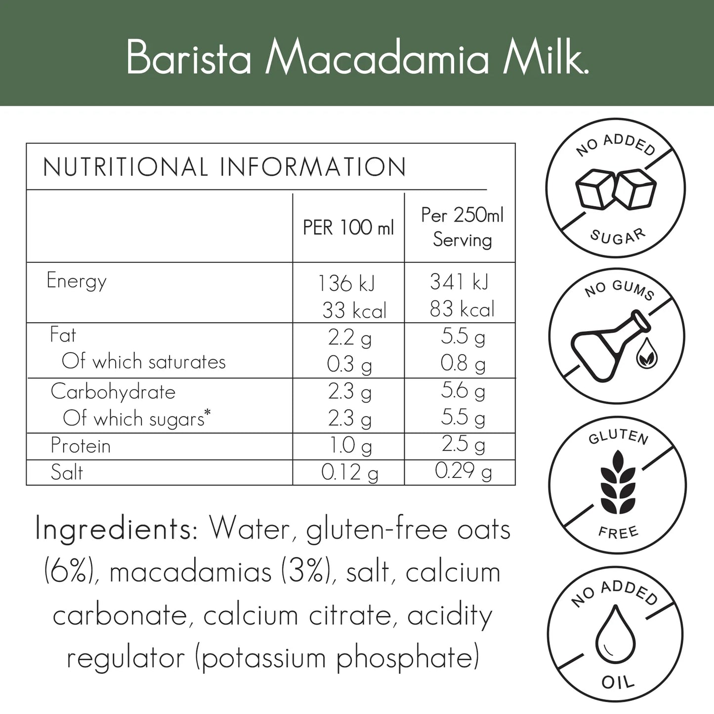 Macadamia Milk - 1L