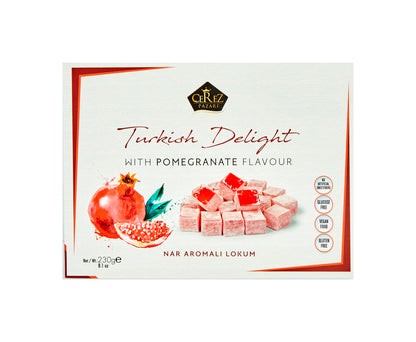 Turkish Delight White Box Pomegranate Flavour 230g