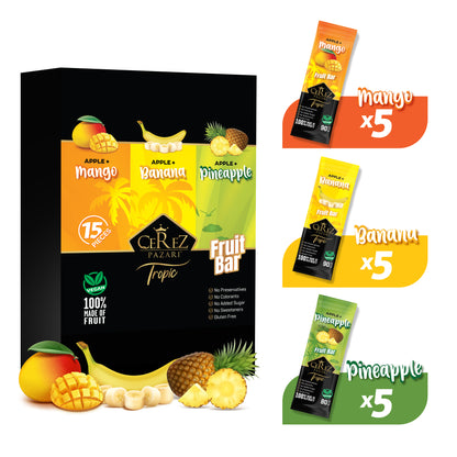 Dried Fruit Roll Ups Banana, Pineapple & Mango 25g x 15 pack