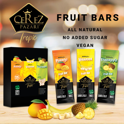 Dried Fruit Roll Ups Banana, Pineapple & Mango 25g x 15 pack