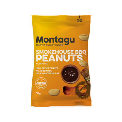 Montagu: Roasted Peanuts Smokehouse BBQ Flavoured 50g