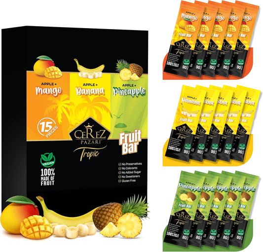 Dried Fruit Roll Ups Banana, Pineapple & Mango 25g x 15 pack