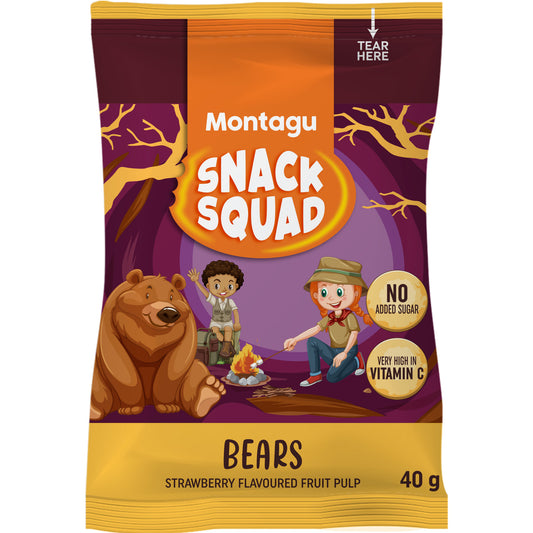 Montagu: Snack Squad Fruity Bears– Strawberry