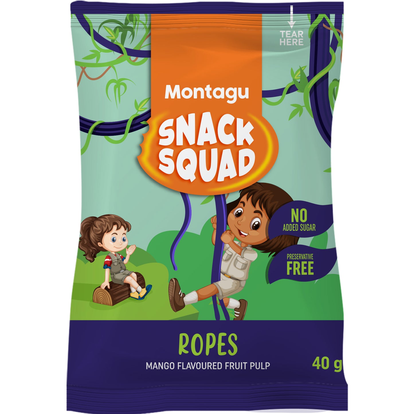 Montagu: Snack Squad Fruity Ropes – Mango