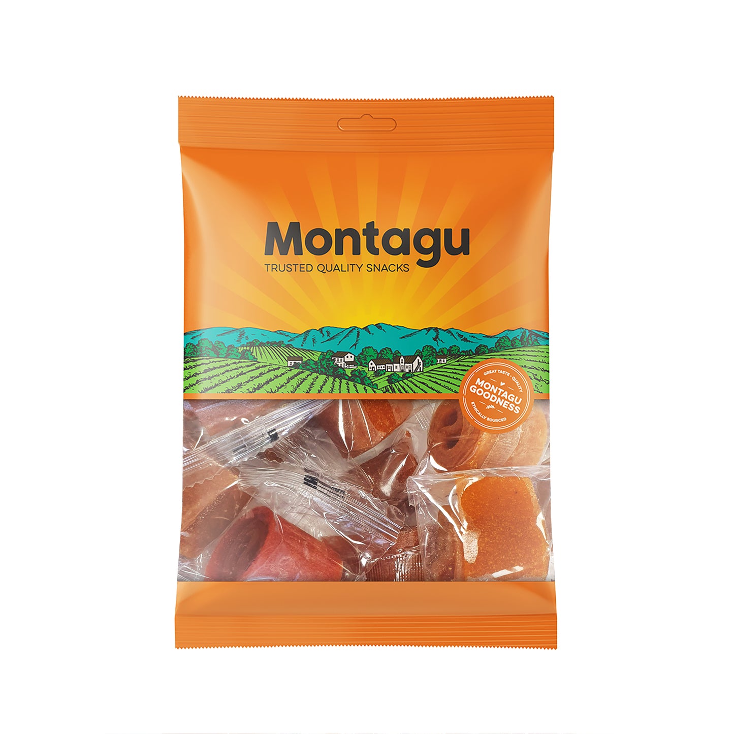 Montagu: Mini Fruit Rolls - Mixed Apricot, Guava, Mango, Peach 10 x 20g