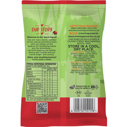 Montagu: Snack Squad Fruity Worms – Mango
