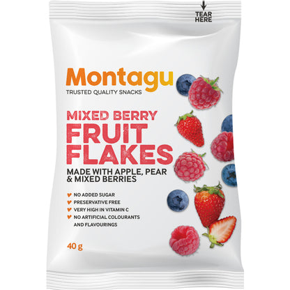 Montagu: Fruit Flakes - Mixed Berry