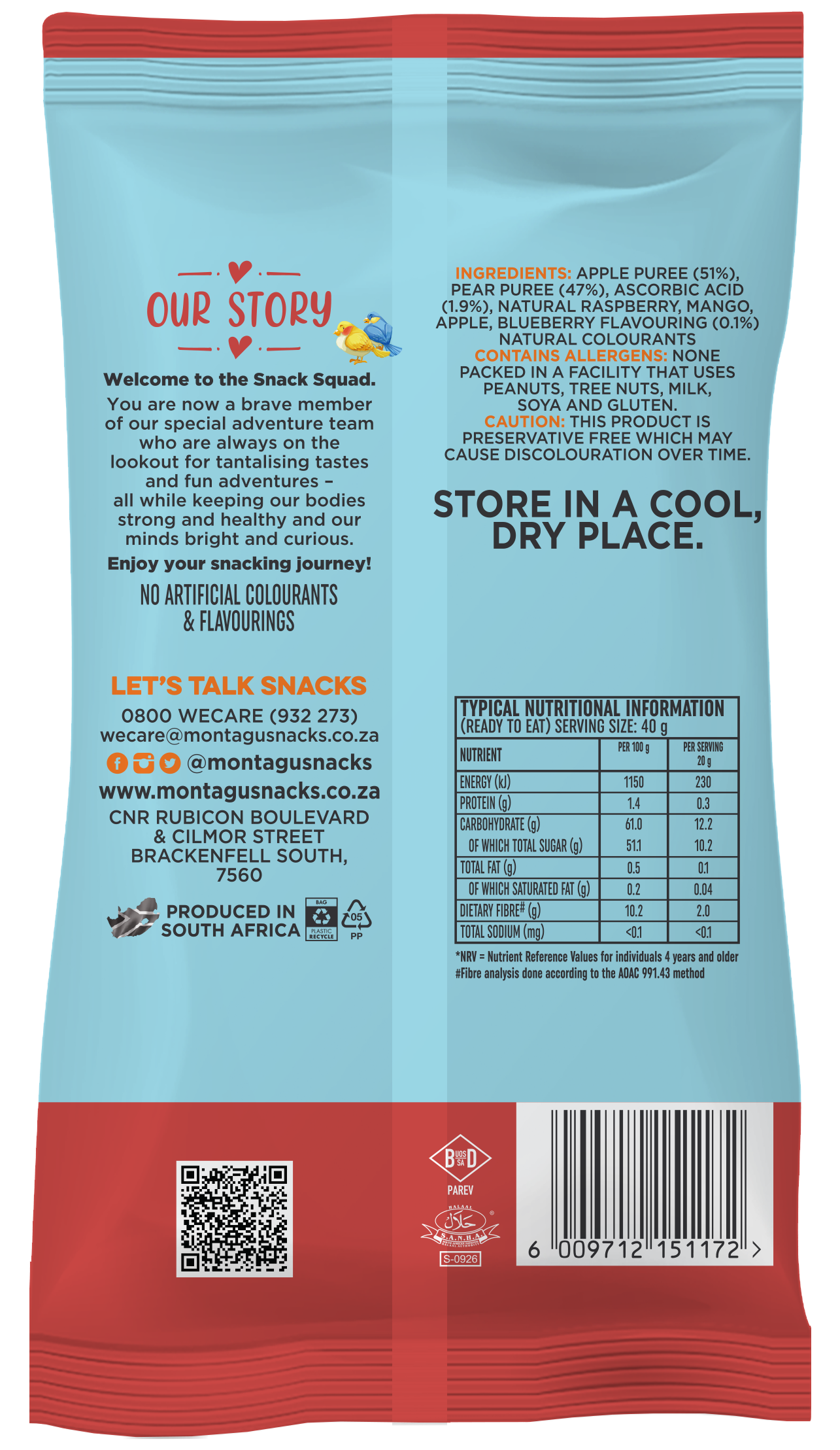 Montagu: Snack Squad Fruit Rulers – Mixed Fruit