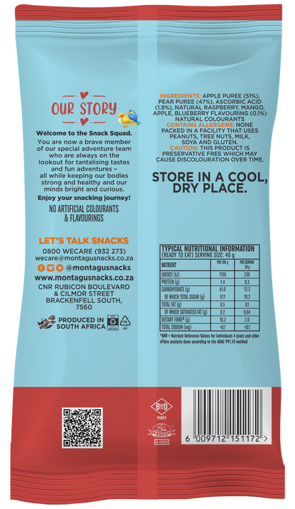 Montagu: Snack Squad Fruit Rulers – Mixed Fruit