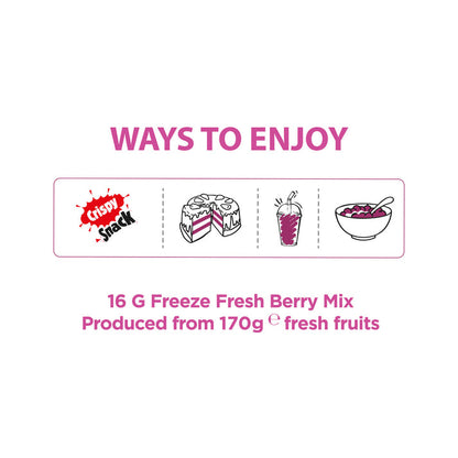 Mixed Berry Freeze-Dried Fruit Snacks | Pol's Freeze Fresh- 10 Pack