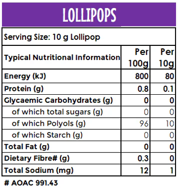 Sugar Free Lollipops: Little Lollies | 80g
